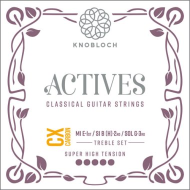 Knobloch Actives CX Carbon SHT Classical Guitar 600ACX Treble Set