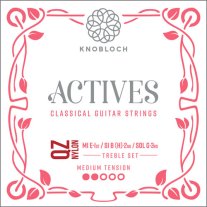 Knobloch Actives QZ Nylon MT Classical Guitar Strings 300AQZ, Treble Set
