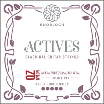 Knobloch Actives QZ Nylon SHT Classical Guitar Strings 600AQZ, Treble Set