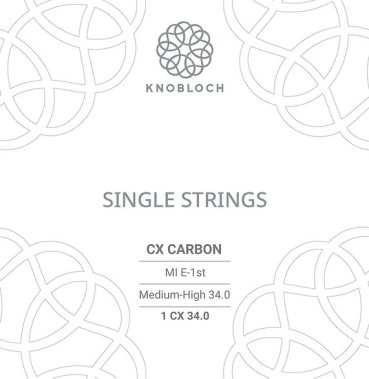 Knobloch CX Carbon 1st E Medium-High Tension, single string