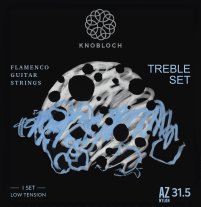 Knobloch Luna Flamenca Azabache Black Nylon LT AZ31.5, Treble Set
