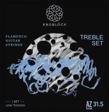 Knobloch Luna Flamenca Azabache Black Nylon LT AZ31.5, Treble Set