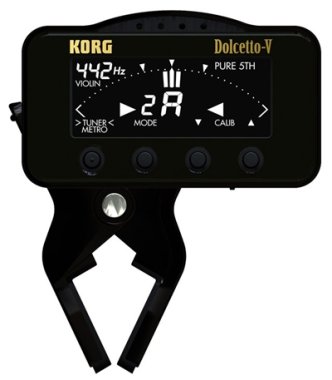 Korg Dolcetto-V Clip-On Tuner for Violin / Viola, AW-3V