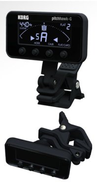 Korg PitchHawk-G Clip On Guitar and Bass Tuner AW3GBK