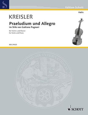 Kreisler | Praeludium and Allegro for violin and piano