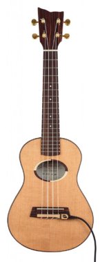Kremona Coco Concert Ukulele, Solid Cedar Top With Pickup and Case