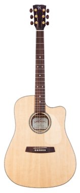 Kremona M20E CW Solid Spruce Top Acoustic Guitar w/ Hardcase & Pickup
