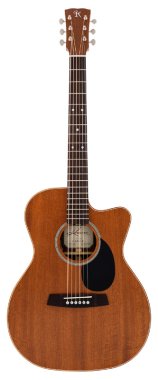 Kremona M25ME Solid Mahogany Top Acoustic Guitar w/ Hardcase & Pickup