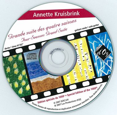 Kruisbrink | Grande Suite Des Quatre Saisons CD