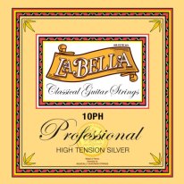 La Bella 10PH High Tension Silver Classical Guitar Strings, Full Set
