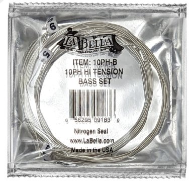 La Bella 10PH Silver Alloy HT Classical Guitar Strings, Bass Set