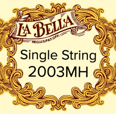 La Bella 2001 Classical 2003MH 3rd string G medium hard tension .041