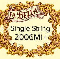 La Bella 2001 Classical 2006MH 6th string E medium hard tension .0435