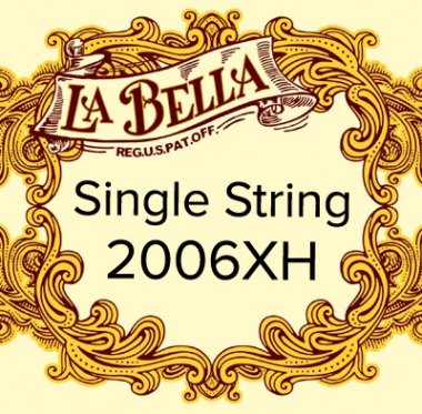 La Bella 2001 Classical 2006XH 6th string (E) extra hard tension .0445