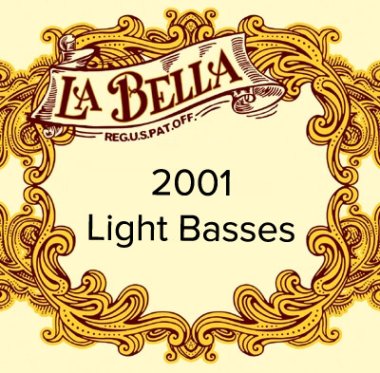 La Bella 2001 Classical Light Tension Guitar Strings, Bass Set