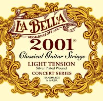 La Bella 2001 Classical Light Tension Guitar Strings, Full Set