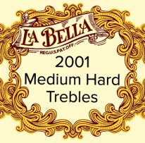 La Bella 2001 Classical MHT Classical Guitar Strings, Treble Set