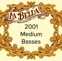 La Bella 2001 Classical MT Classical Guitar Strings, Bass Set