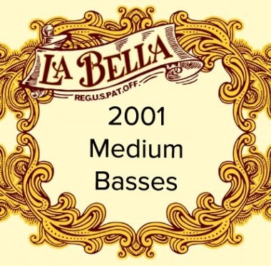 La Bella 2001 Classical MT Classical Guitar Strings, Bass Set