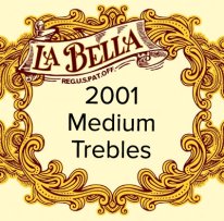 La Bella 2001 Classical MT Classical Guitar Strings, Treble Set