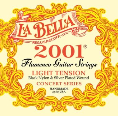 La Bella 2001 Flamenco LT Nylon Guitar Strings, Full Set