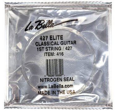La Bella 416 Pacesetter Elite - 1st string (e) Medium tension .028