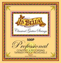 La Bella 500P Recording Concert MHT Classical Guitar Strings, Full Set