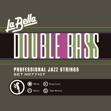 La Bella 7710T White Nylon Tape Wound Rope Core Upright Bass Strings