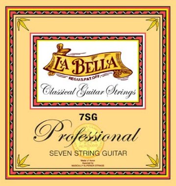 La Bella 7SG Professional Seven String Guitar Strings, Full Set
