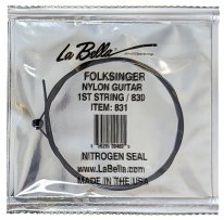 La Bella 831 Folk Singer - 1st string (e) ball end
