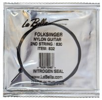 La Bella 832 Folk Singer - 2nd string (b) ball end