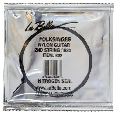 La Bella 832 Folk Singer - 2nd string (b) ball end