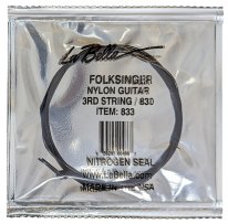 La Bella 833 Folk Singer - 3rd string (g) ball end