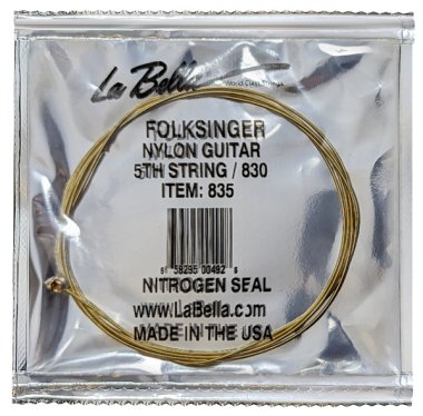 La Bella 835 Folk Singer A 5th String Ball End