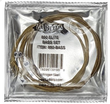 La Bella 850 Elite Classical MT Guitar Strings (Gold), Bass Set