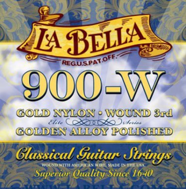 La Bella 900W Golden Superior MHT Classcal Guitar Strings, Full Set