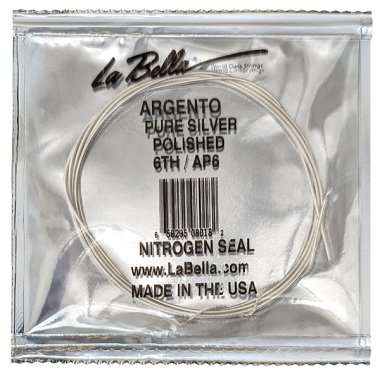 La Bella Argento Hand Polished E 6th, Single String