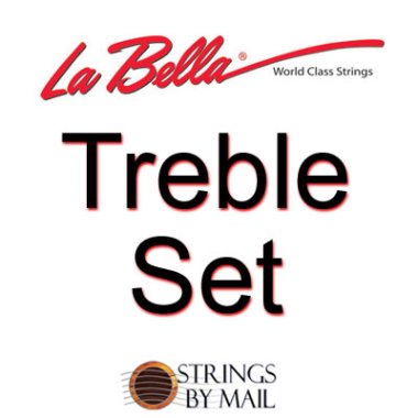 La Bella Argento Rectified Nylon MT Guitar Strings, Treble Set