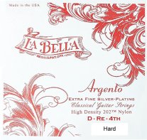 La Bella Argento SH Silver Plated Hard Tension, D 4th String