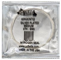La Bella Argento SM Silver Plated Medium Tension A 5th String