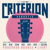 La Bella C520S Criterion Phosphor Bronze Acoustic Strings Light 12-52