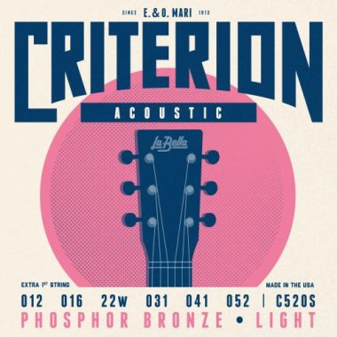 La Bella C520S Criterion Phosphor Bronze Acoustic Strings Light 12-52