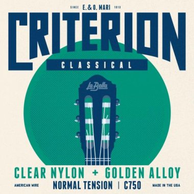 La Bella C750 Classical Guitar Strings Clear Nylon Trebles