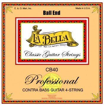 La Bella CB40-BE Contrabass Guitar Strings 75cm Scale Ball End