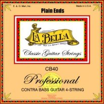 La Bella CB40-PE Contrabass Guitar Strings 75cm Scale Plain Ends