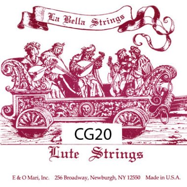 La Bella CG20 19th Century Panormo Guitar, Full Set DISC WHEN GONE