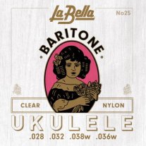 La Bella Clear Nylon Strings for Baritone Ukulele, Set No. 25