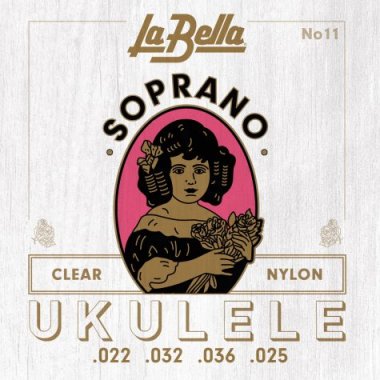 La Bella Clear Nylon Strings for Soprano Ukulele, Set No. 11
