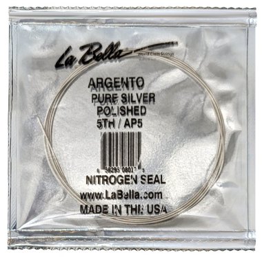 La Bella Hand Polished A 5th, Single String