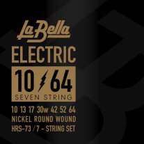 La Bella HRS-73 Nickel Plated Steel, 7-String 10-64